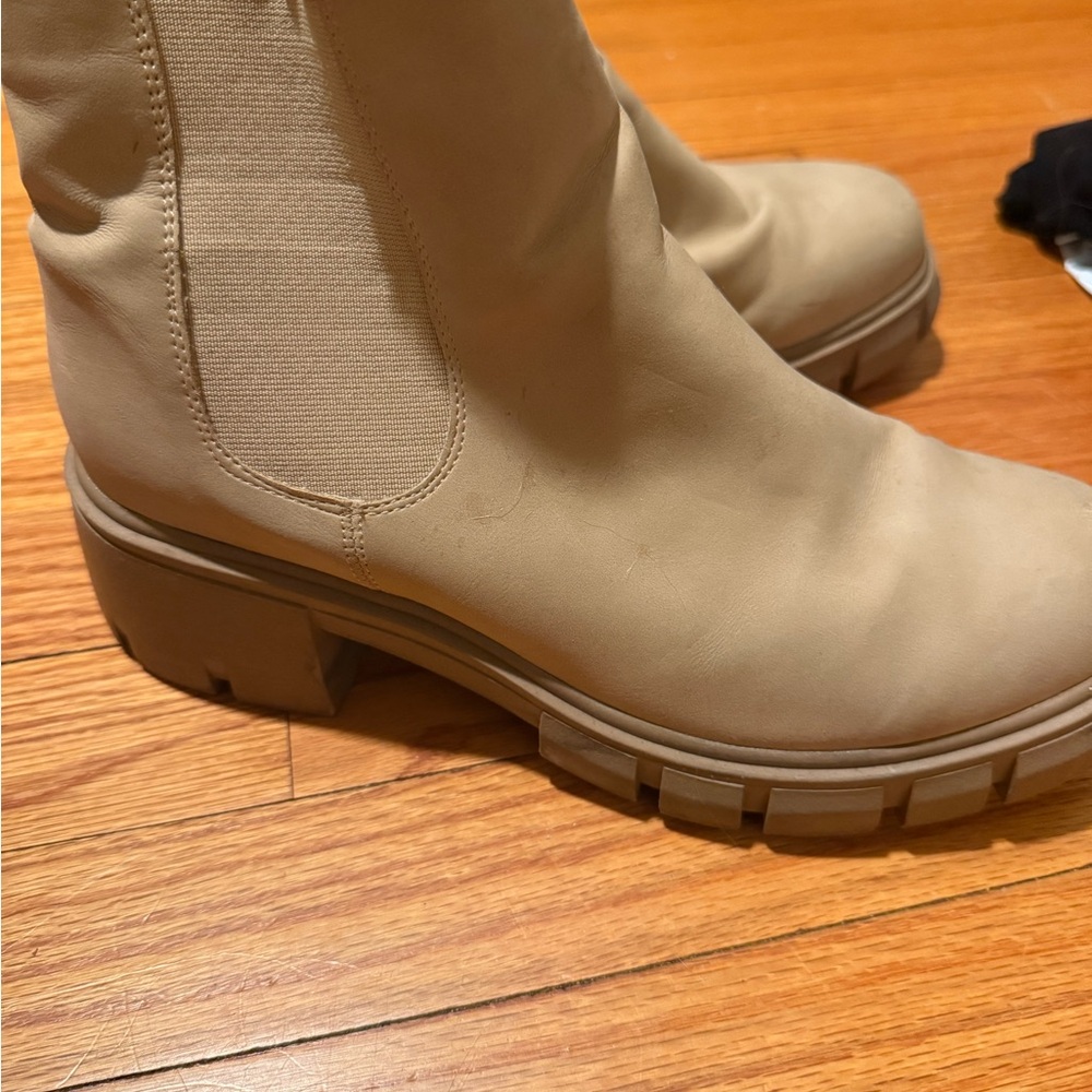 Madden Girl Beige Ankle Booties
